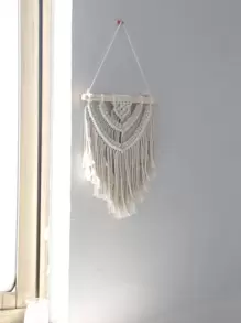 1pc Macrame Wall Hanging, Woven Design Tassel Hanging Decor For Home Decor,Home Decor ,Room Decor,Wall Decor