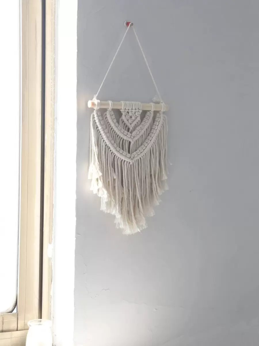 1pc Macrame Wall Hanging, Woven Design Tassel Hanging Decor For Home Decor,Home Decor ,Room Decor,Wall Decor