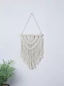 1pc Macrame Wall Hanging, Woven Design Tassel Hanging Decor For Home Decor,Home Decor ,Room Decor,Wall Decor