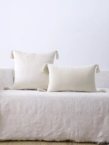 Miater 1pc Tua trang trí đệm Đệm trang trí không có chất làm đầy - Màu be - Xem 1