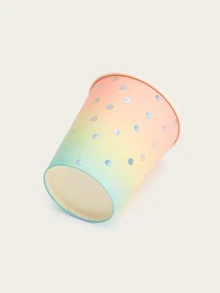 10入組波點圖案一次性杯子 - 彩色 - 查看 2