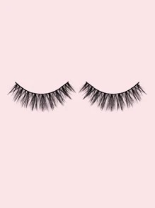 Homaylash 5pairs Full false lashes Natural Long 13mm Cross Volumized False Eyelashes - Black - View 4