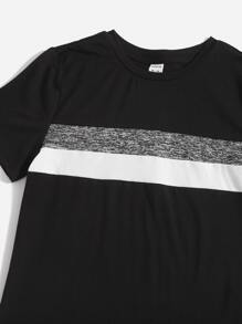 SHEIN Bộ hai mảnh Trai Dây kéo Khối Màu Thể thao - Nhiều màu - Xem 4