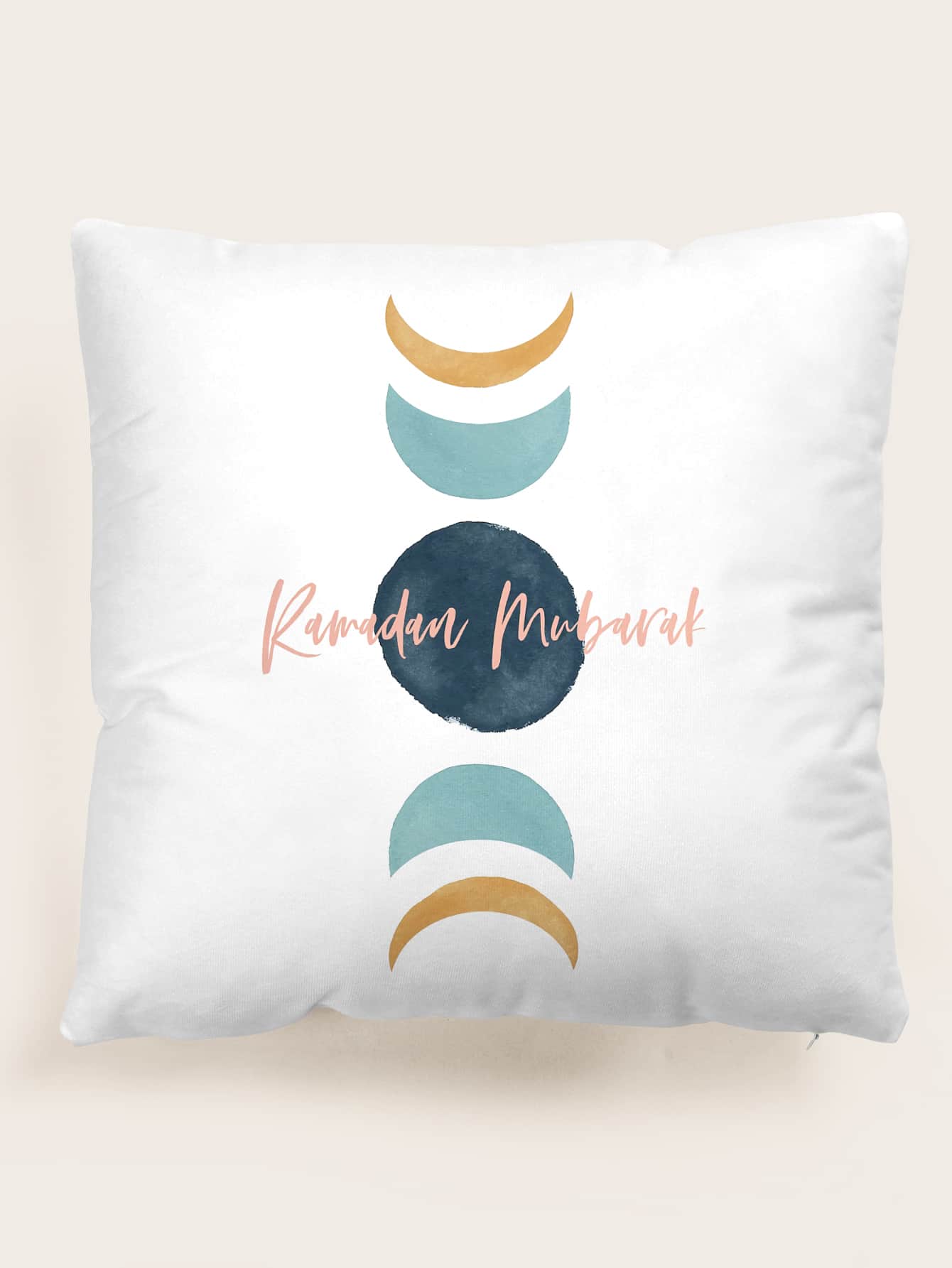 Ramadan Moon Print Cushion Cover không có chất làm đầy - Nhiều màu - Xem 1