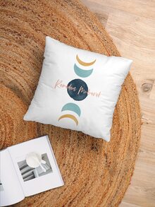 Ramadan Moon Print Cushion Cover không có chất làm đầy - Nhiều màu - Xem 2