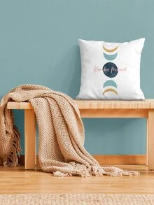 Ramadan Moon Print Cushion Cover không có chất làm đầy - Nhiều màu - Xem 4