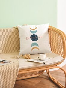 Ramadan Moon Print Cushion Cover không có chất làm đầy - Nhiều màu - Xem 5