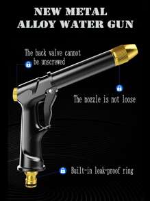 biltvättvattenpistol - Svart - Visa 4