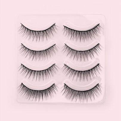 4pairs Volumized False Eyelashes
