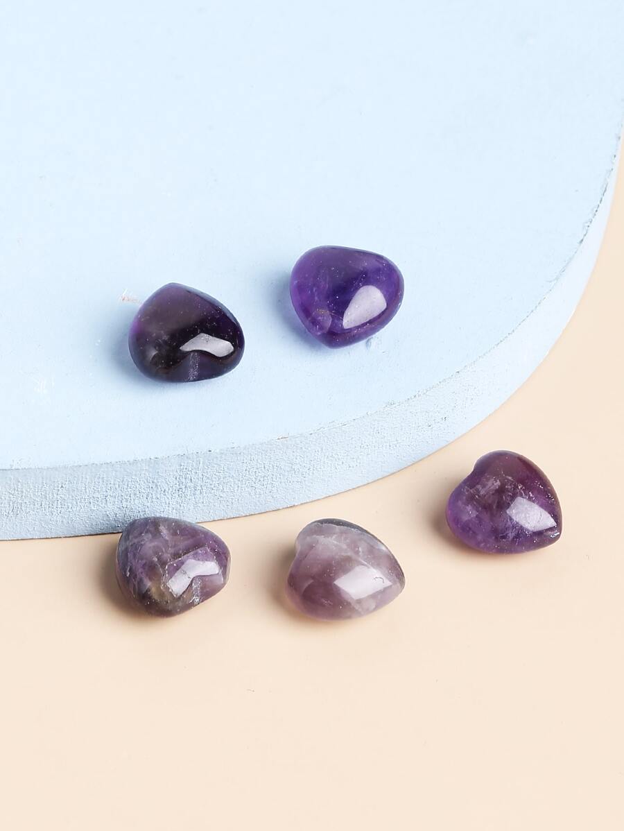 5 piezas piedra de corazón