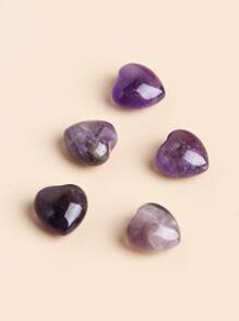 5 piezas piedra de corazón