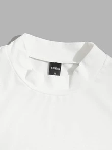 GENTILAND Men Casual Slogan Graphic Short Sleeve Tee - White - View 3