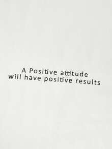 GENTILAND Men Casual Slogan Graphic Short Sleeve Tee - White - View 4