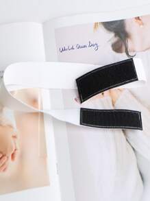 Hook And Loop Wig Elastic Band - White - View 6