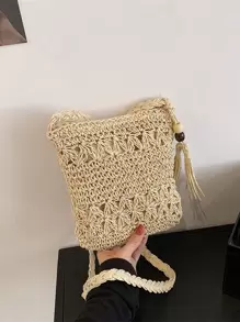 Túi Crossbody Nữ - Màu be - Xem 2