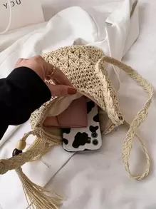 Túi Crossbody Nữ - Màu be - Xem 3