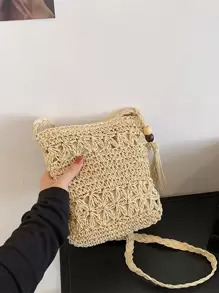 Túi Crossbody Nữ - Màu be - Xem 5