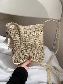 Túi Crossbody Nữ - Màu be - Xem 6