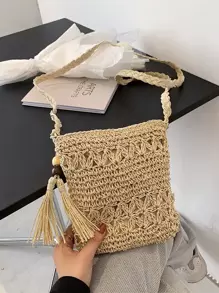 Túi Crossbody Nữ - Màu be - Xem 7