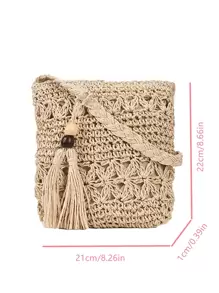 Túi Crossbody Nữ - Màu be - Xem 8