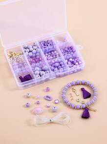 1 set Accesorio de joya DIY cuenta - Morado - Ver 1