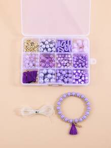 1 set Accesorio de joya DIY cuenta - Morado - Ver 2