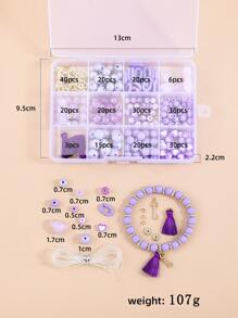 1 set Accesorio de joya DIY cuenta - Morado - Ver 3