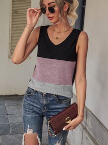 SHEIN Unity カラーブロック タンクトップ - マルチカラー - チェックする 4