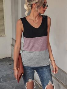 SHEIN Unity カラーブロック タンクトップ - マルチカラー - チェックする 5
