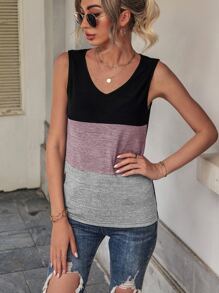 SHEIN Unity カラーブロック タンクトップ - マルチカラー - チェックする 6