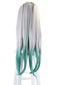 Tóc giả tổng hợp Ombre dài Cosplay với tóc mái - Nhiều màu - Xem 2