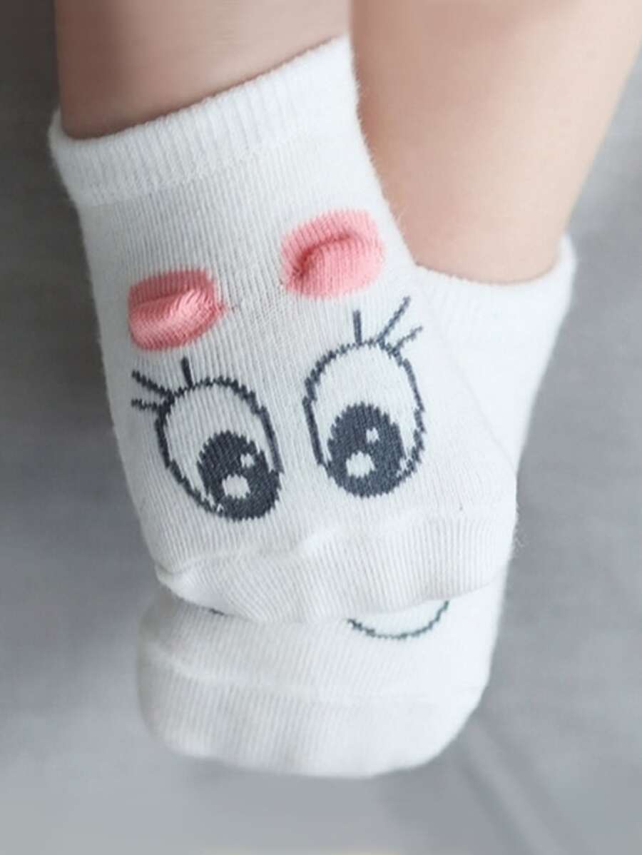 嬰兒卡通圖案短襪 - 彩色 - 查看 1