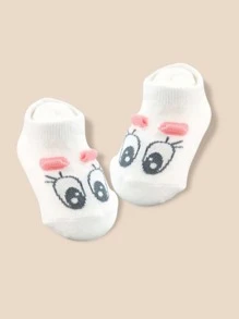 嬰兒卡通圖案短襪 - 彩色 - 查看 2