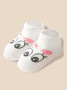 嬰兒卡通圖案短襪 - 彩色 - 查看 3