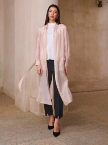 MOTF PREMIUM LYOCELL LIGHTWEIGHT SHIRT - Baby Pink - View 6