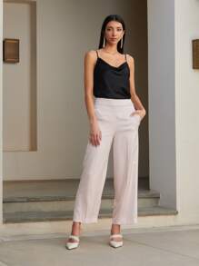 MOTF PREMIUM STRAIGHT LEG TROUSERS - Baby Pink - View 6