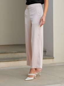 MOTF PREMIUM STRAIGHT LEG TROUSERS - Baby Pink - View 8