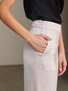 MOTF PREMIUM STRAIGHT LEG TROUSERS - Baby Pink - View 10
