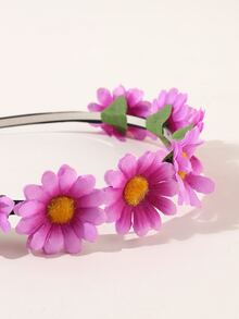 Flower Decor Headband - Multicolor - View 2
