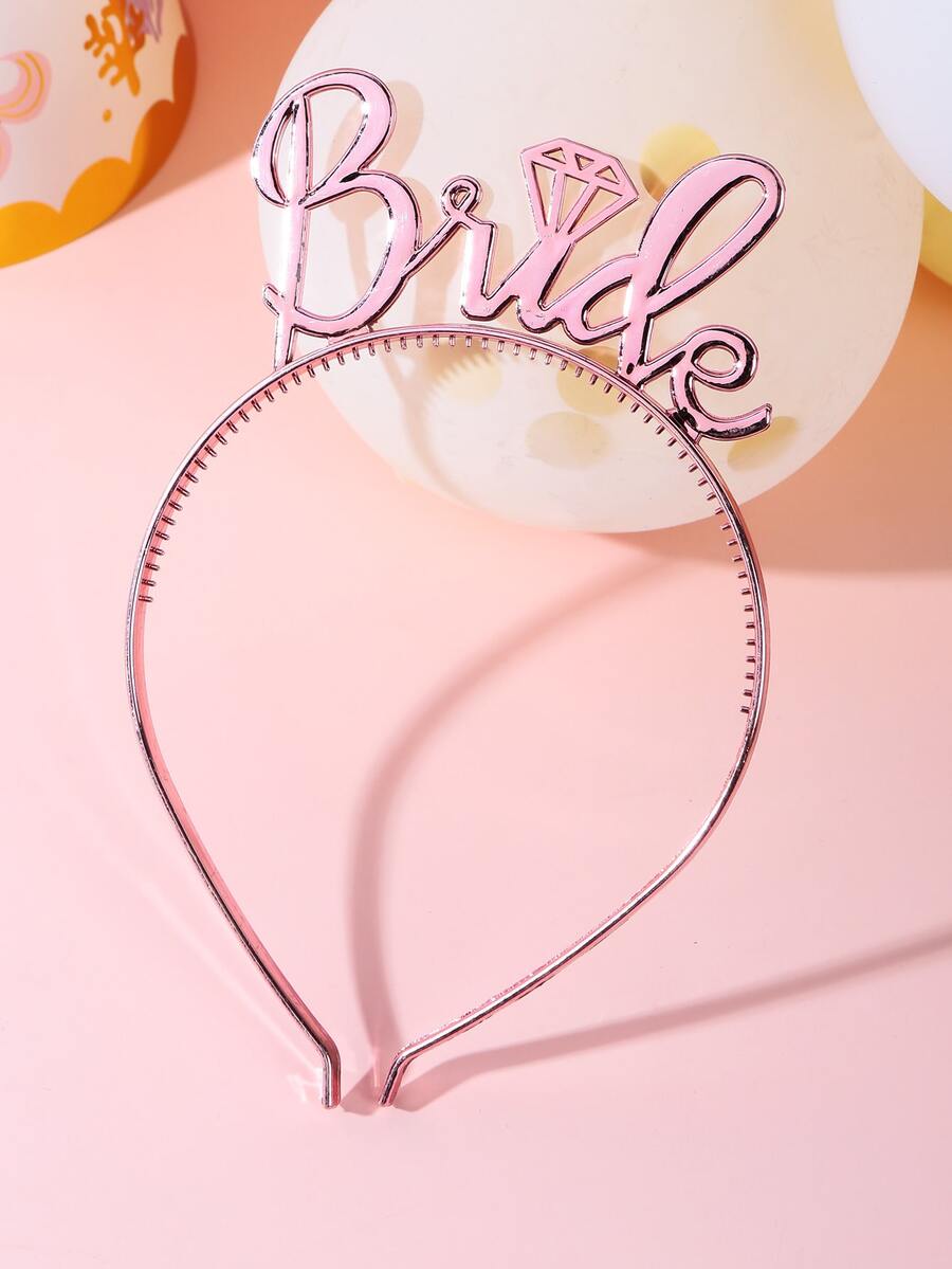 1入組婚禮淋浴派對髮箍 - 粉色 - 查看 1