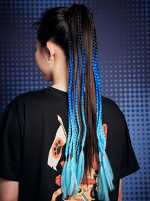 ROMWE Ponytail Decor Hair Tie - Multicolor - View 1