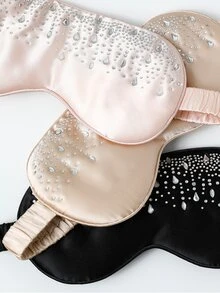 MOTF PREMIUM 16MM 100% SILK RHINESTONE EYE COVER - Pink - View 5