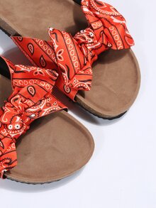Sandalias con hebillas con diseño de lazo - Naranja - Ver 6