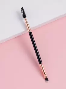 Double-Headed Eyebrow Brush - Black - View 1