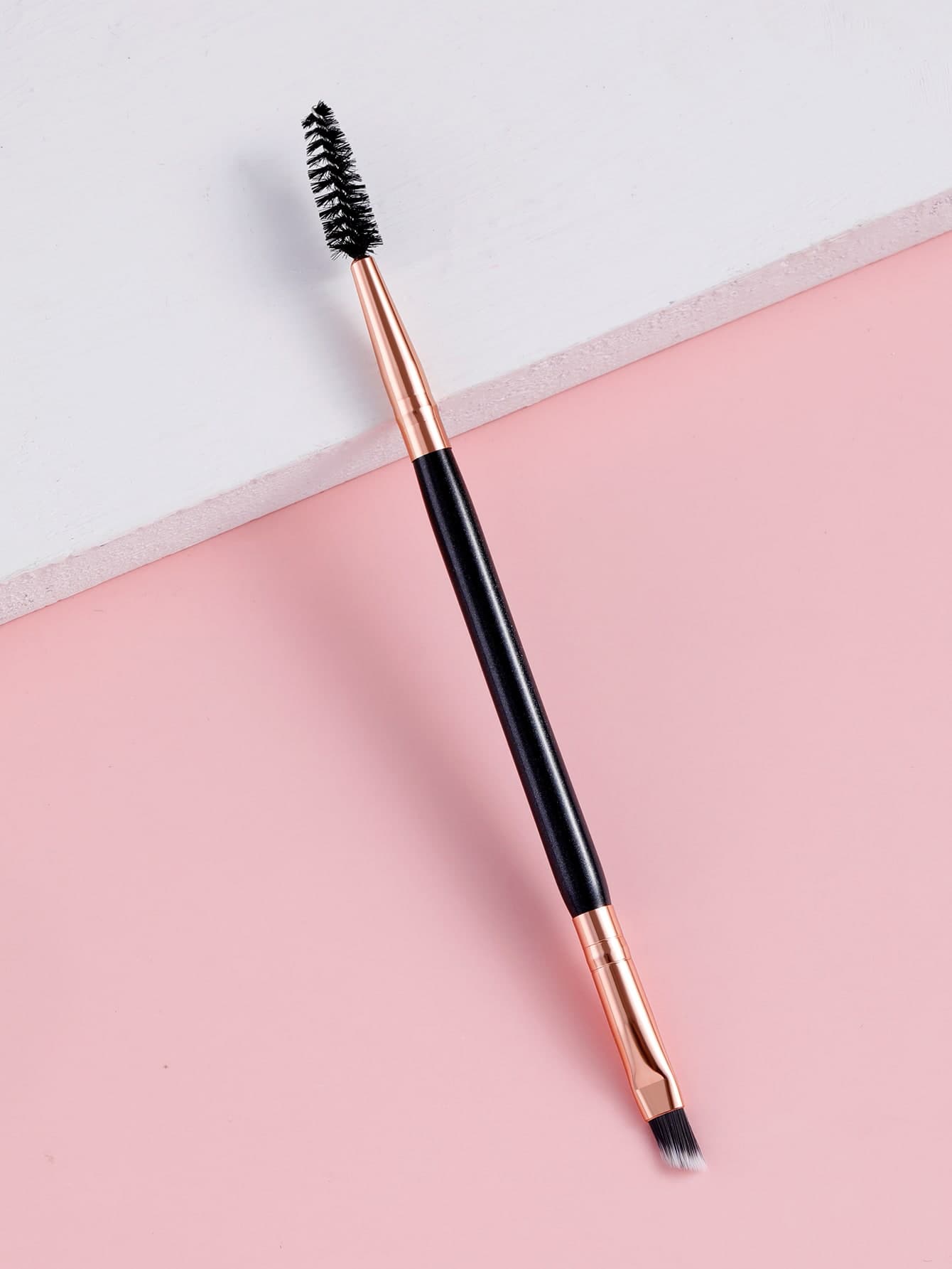 Double-Headed Eyebrow Brush - Black - View 1