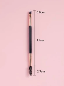 Double-Headed Eyebrow Brush - Black - View 3