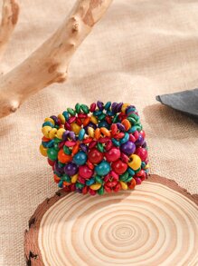隨機色串珠手鐲 - 彩色 - 查看 2