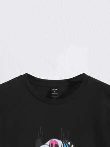 Sarah Wearer Áo thun nữ Hoạt hình Giải trí - màu đen - Xem 3