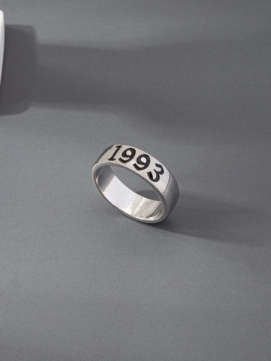 Men Number Pattern Ring | SHEIN USA