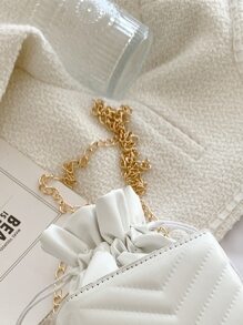 防水、輕巧、商務休閒迷你 V 型抽繩水桶包，適合青少年女孩、女大學生、菜鳥和白領，非常適合辦公室、大學、工作、商務、通勤、購物、度假